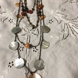 Necklace and earring set.